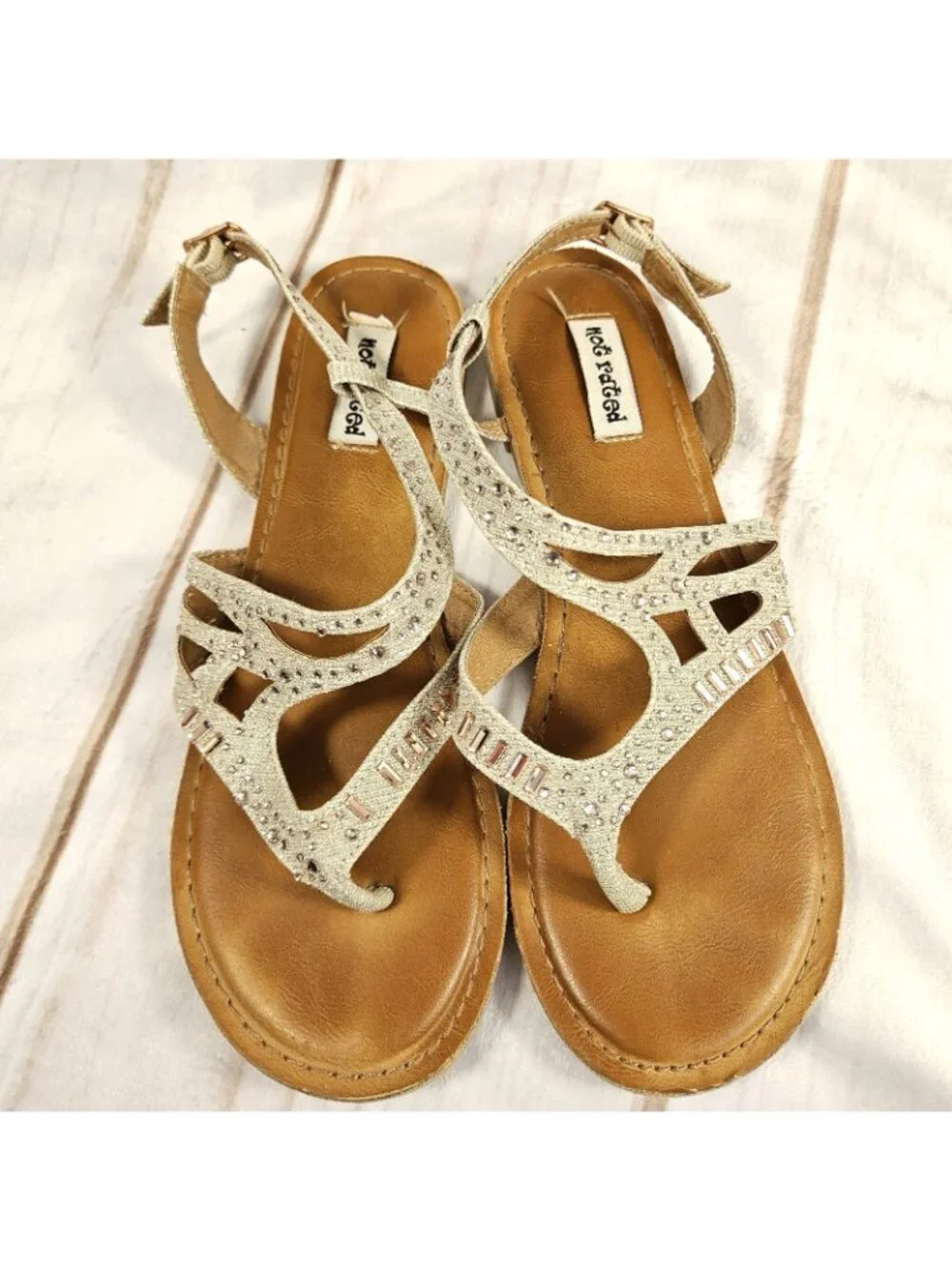 Girls Sandals Size 6.5 Not Rated Brentwood Youth Big Kid Sparkle Party Formal